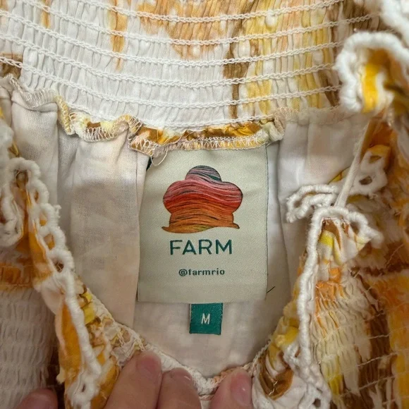 Farm Rio Off-White Aura Floral Mini Dress - Picture 5 of 5